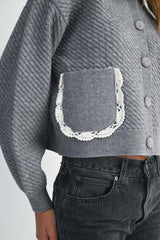 DALEYZA CABLE KNIT CARDIGAN