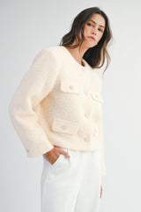 PAULA BOUCLE PATCH POCKET JACKET