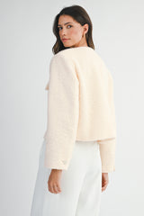 PAULA BOUCLE PATCH POCKET JACKET