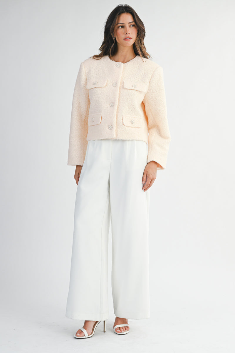 PAULA BOUCLE PATCH POCKET JACKET