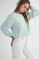 KENDRA BUTTON SWEATER JACKET