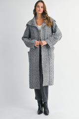 MONROE CABLE KNIT CARDIGAN JACKET