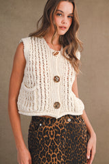 REBEKAH CHUNKY KNIT VEST