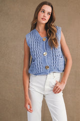 REBEKAH CHUNKY KNIT VEST