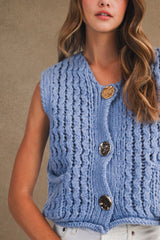 REBEKAH CHUNKY KNIT VEST