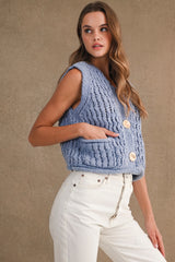 REBEKAH CHUNKY KNIT VEST