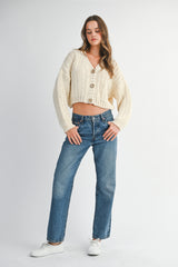 ADALEE CHUNKY KNIT CARDIGAN