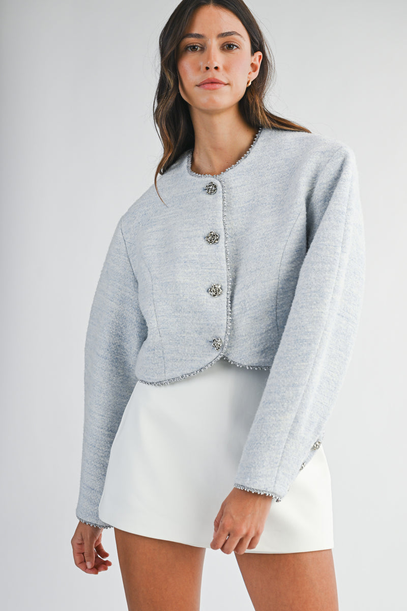 OPAL COCCON SLEEVE CROP JACKET