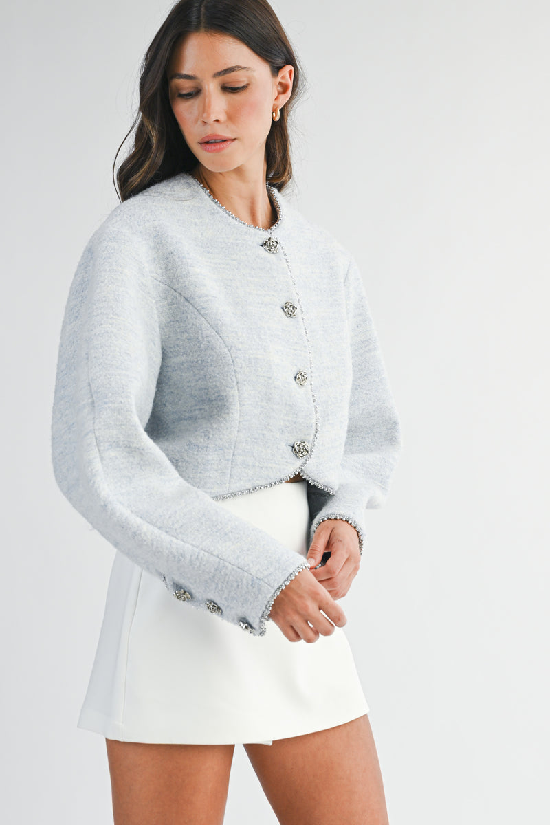 OPAL COCCON SLEEVE CROP JACKET