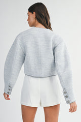 OPAL COCCON SLEEVE CROP JACKET
