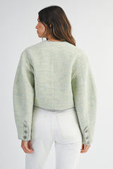 OPAL COCCON SLEEVE CROP JACKET