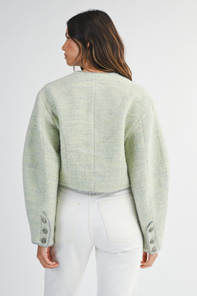 OPAL COCCON SLEEVE CROP JACKET