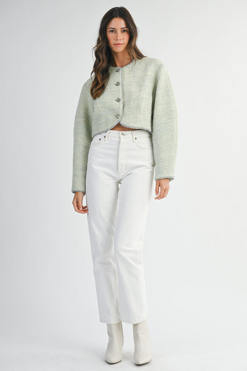 OPAL COCCON SLEEVE CROP JACKET