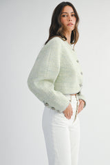 OPAL COCCON SLEEVE CROP JACKET