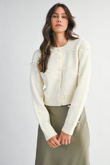 ADDISYN MINI BOW CARDIGAN JACKET