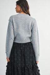 ADDISYN MINI BOW CARDIGAN JACKET