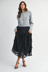 ADDISYN MINI BOW CARDIGAN JACKET