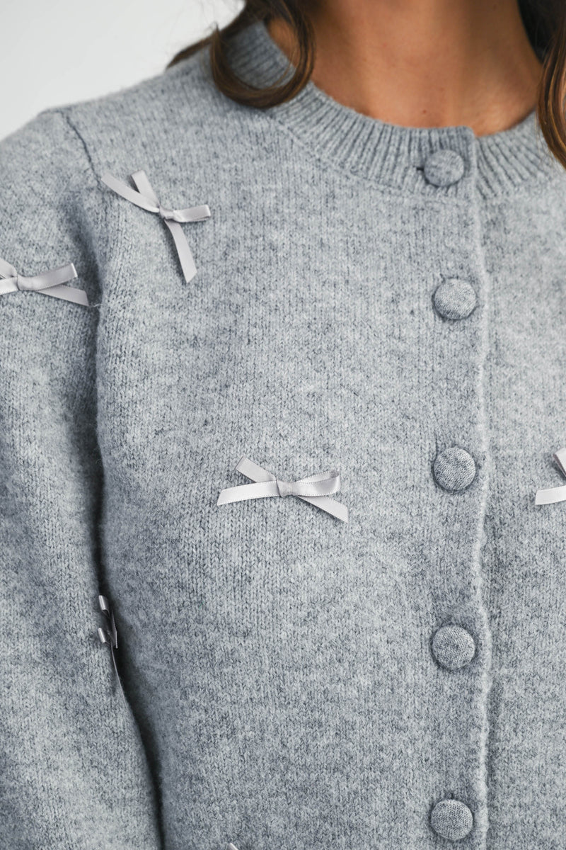 ADDISYN MINI BOW CARDIGAN JACKET