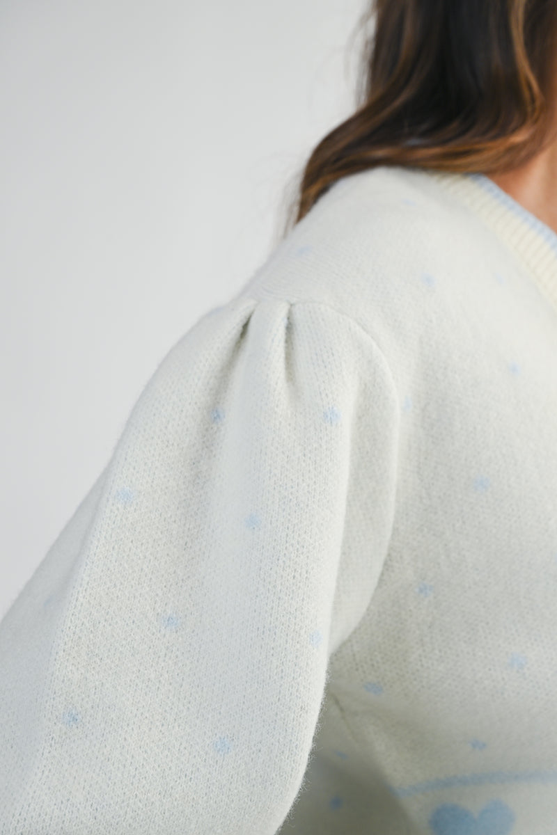 ELIZABETH JACQUARD KNIT CARDIGAN