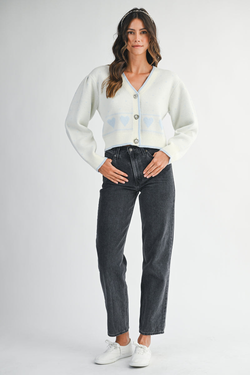 ELIZABETH JACQUARD KNIT CARDIGAN