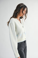 ELIZABETH JACQUARD KNIT CARDIGAN