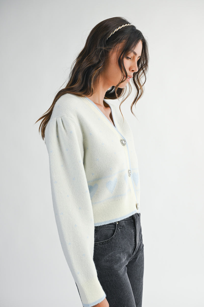 ELIZABETH JACQUARD KNIT CARDIGAN