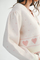 ELIZABETH JACQUARD KNIT CARDIGAN