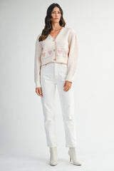 ELIZABETH JACQUARD KNIT CARDIGAN