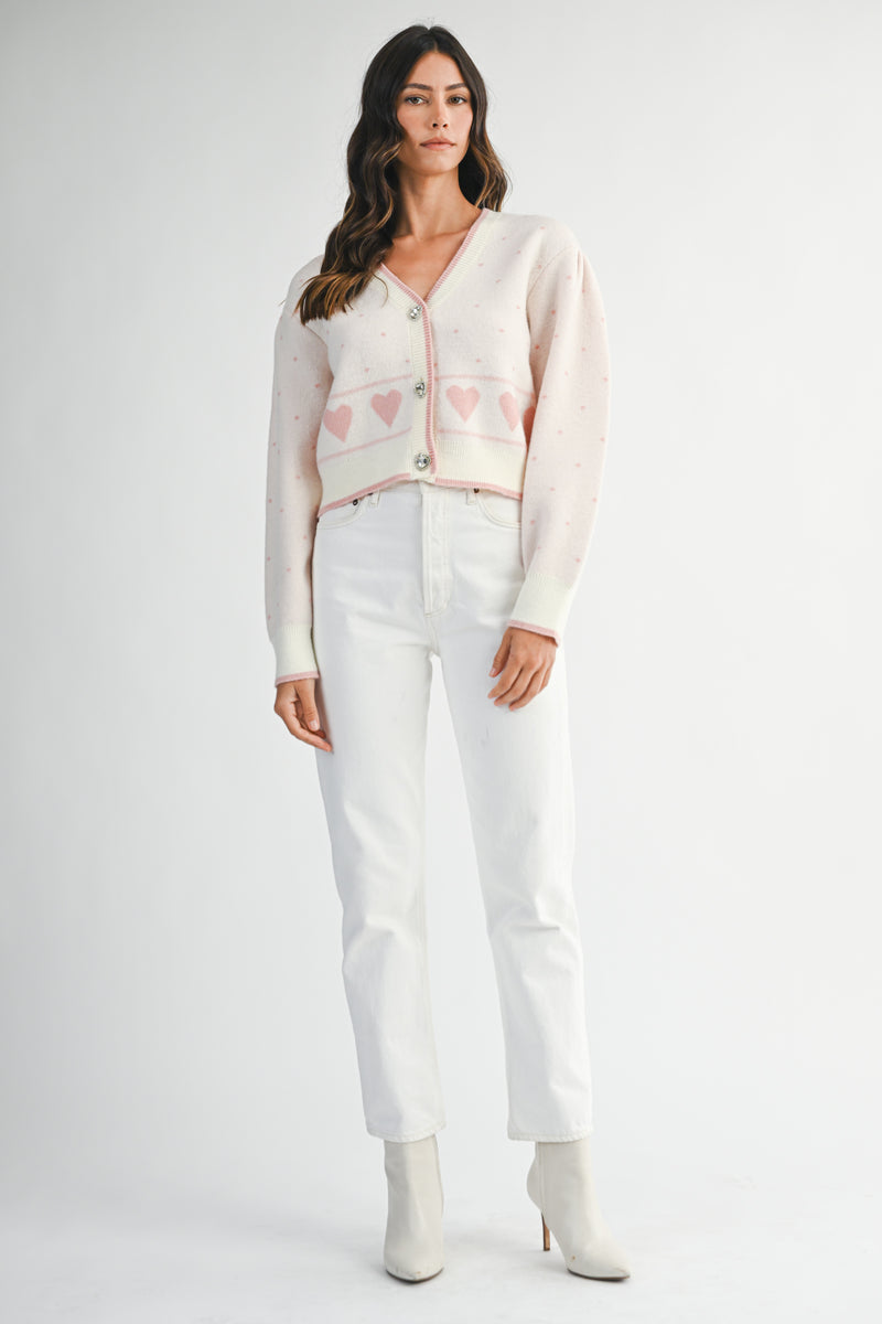 ELIZABETH JACQUARD KNIT CARDIGAN