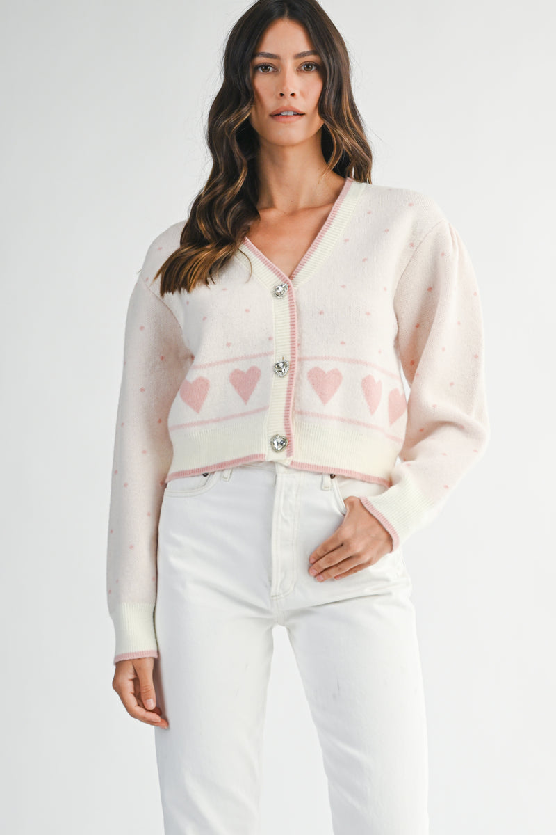 ELIZABETH JACQUARD KNIT CARDIGAN