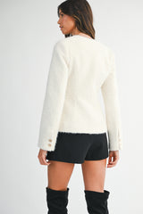 NERISSA JEWEL BUTTON BOUCLE JACKET