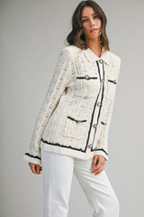 CELESTIA KNITTED CARDIGAN JACKET