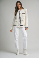 CELESTIA KNITTED CARDIGAN JACKET