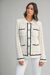 CELESTIA KNITTED CARDIGAN JACKET