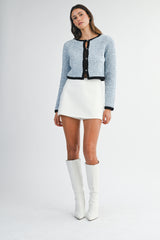 BADALE TWEED KNIT JACKET