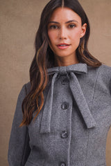 HANNA TIE FRONT FITTED JACKET