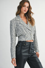 CAMRYN TEXTURED TWEED JACKET