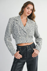 CAMRYN TEXTURED TWEED JACKET