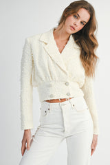 CAMRYN TEXTURED TWEED JACKET