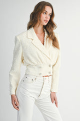 CAMRYN TEXTURED TWEED JACKET
