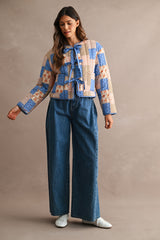 LOTTIE PATCHWORK PRINT QUILTED JACKET