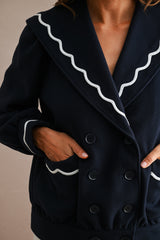 MADISYN DOUBLE BREASTED SHORT COAT