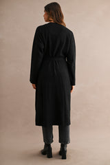 FAYE KNITTED OPEN FRONT LONG CARDIGAN