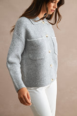 ANAYA COLLARED OVERSIZED CARDIGAN