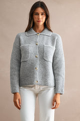 ANAYA COLLARED OVERSIZED CARDIGAN