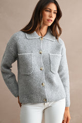 ANAYA COLLARED OVERSIZED CARDIGAN