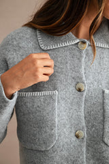 ANAYA COLLARED OVERSIZED CARDIGAN