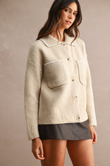 ANAYA COLLARED OVERSIZED CARDIGAN