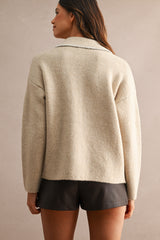 ANAYA COLLARED OVERSIZED CARDIGAN