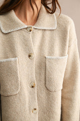 ANAYA COLLARED OVERSIZED CARDIGAN